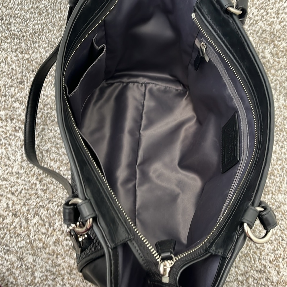 Coach Tote Purse – Black (Style F1420) - Picture 4 of 5